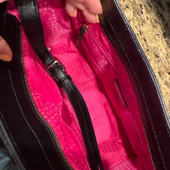 Kate Spade Black Leather Tote Bag - Picture 6 of 7